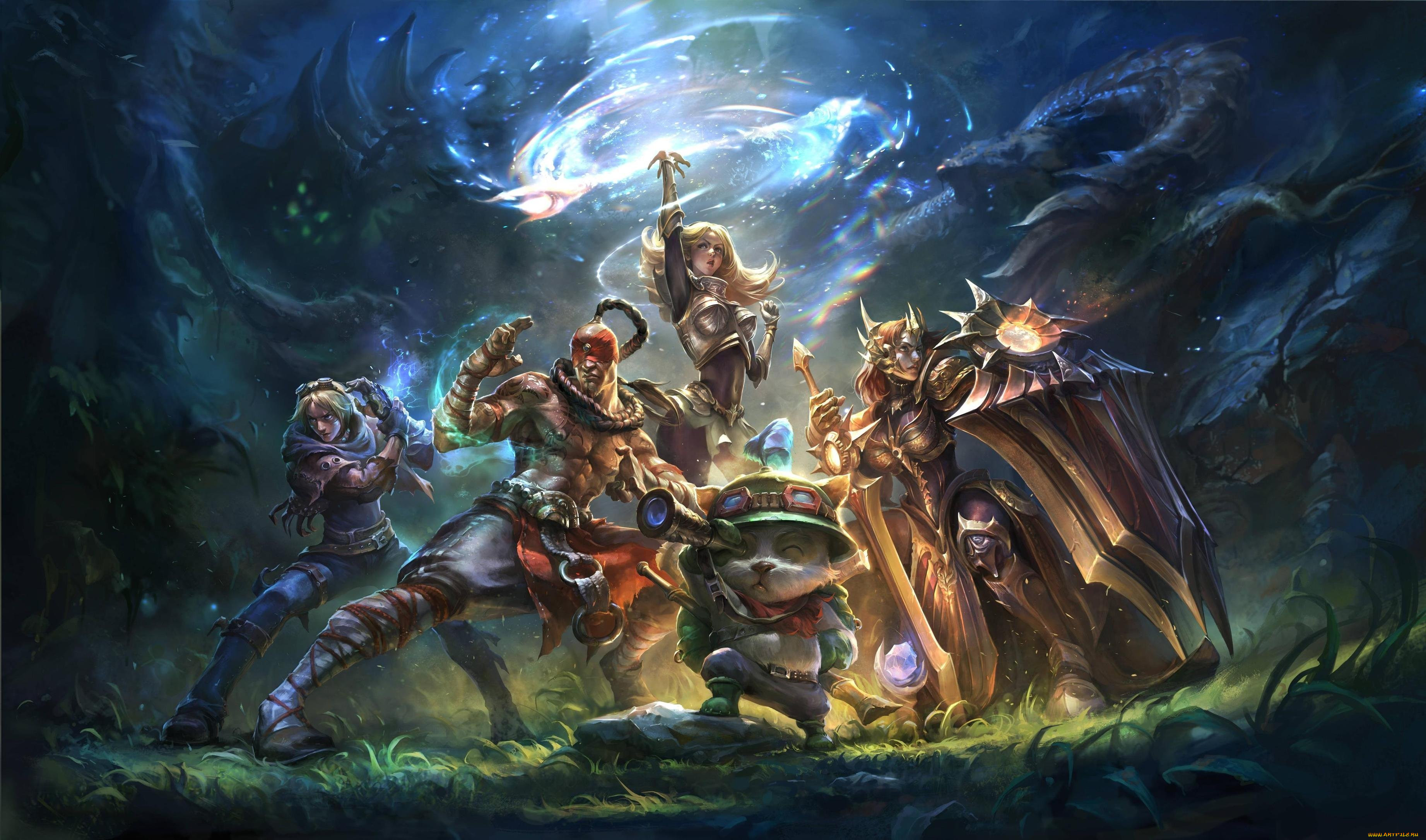  , league of legends, teemo, leona, lux, lol, moba, art, ezreal, lee, sin, teambuilder, league, of, legends